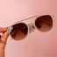 Weston Light Pink & Brown Sunglasses by Freyrs