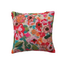 Embroidered Pillow with Flowers