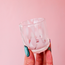 2 oz. Hand-Blown Pink Confetti Shot Glass