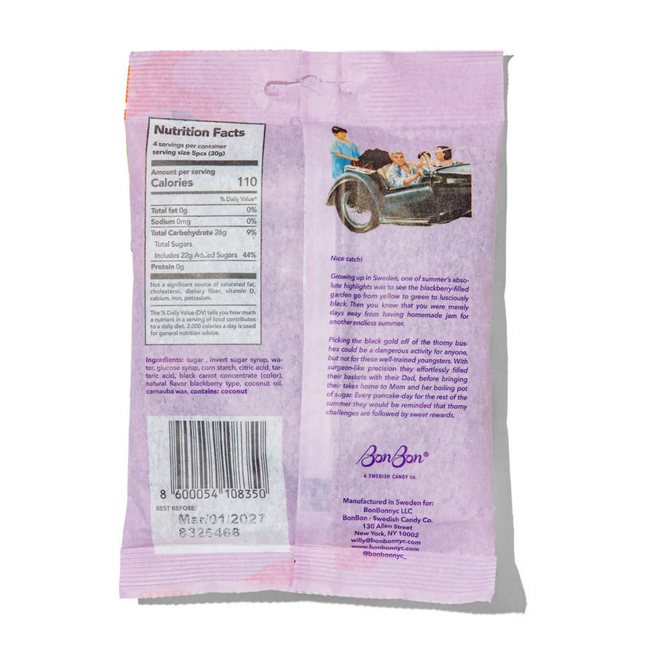 BonBon NYC - Sour Blackberry Fish