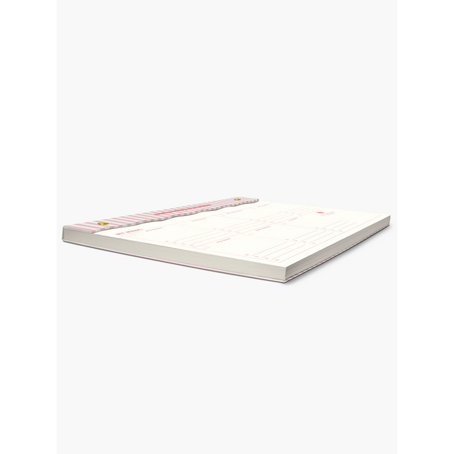 Bubble Gum Milkshake Undated Weekly Desk Pad