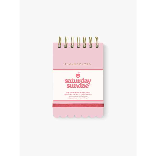 Bubble Gum Mini Spumoni Swirls Notepad