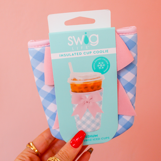 Swig Gingham Iced Cup Coolie
