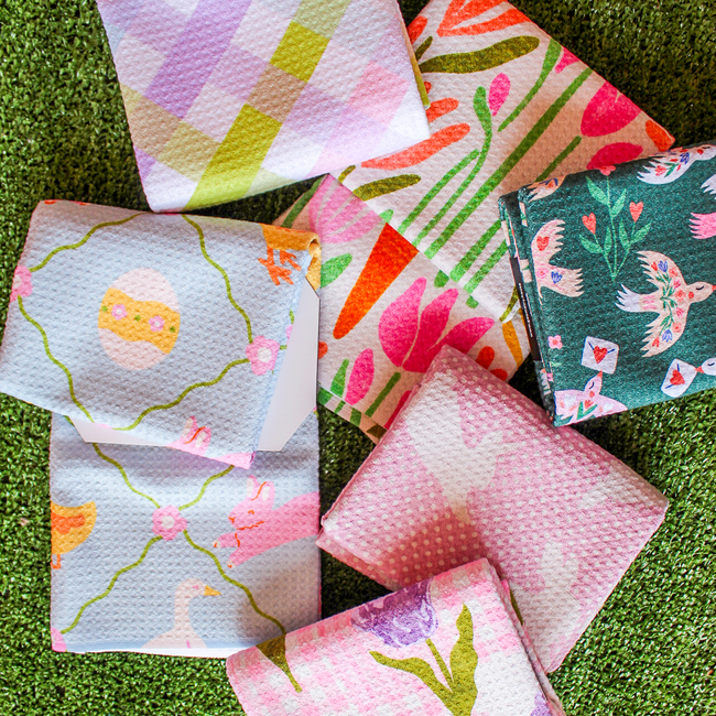 Easter Critters Geometry Towel