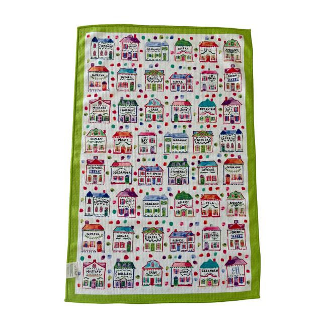 Spice Village Tea Towel