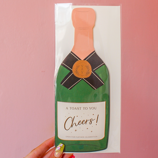 A Toast To You Champagne Card