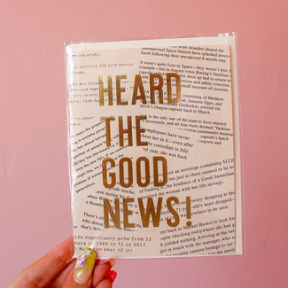 Heard the Good News Greeting Card
