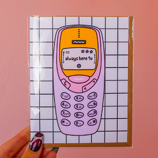 K+S Design Co Always Here For You Phone Card