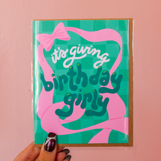 K+S Design Co Birthday Girly Card