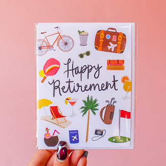 Happy Retirement With Activities Card