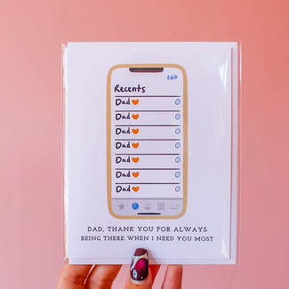 Dad's Calls Card