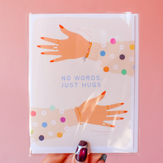No Words Just Hugs Card