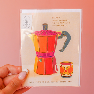 Seedlings Espresso Anniversary Card