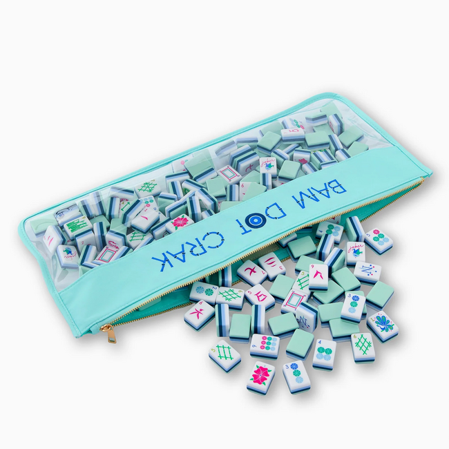 Mint Bam Dot Crak Mahjong Bag