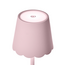 Pink LED Portable Cordless Table Lamp with Scalloped Edge Shade in Gift Box