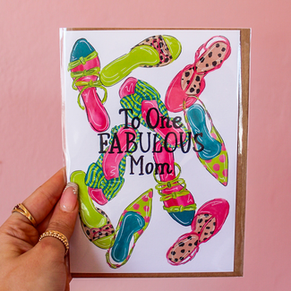 The Shelley Society One Fabulous Mom Mother's Day Card