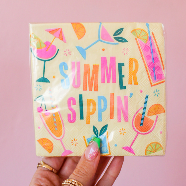 Summer Sippin Cocktail Napkins