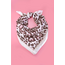 Pink Leopard Silk Bandana Scarf