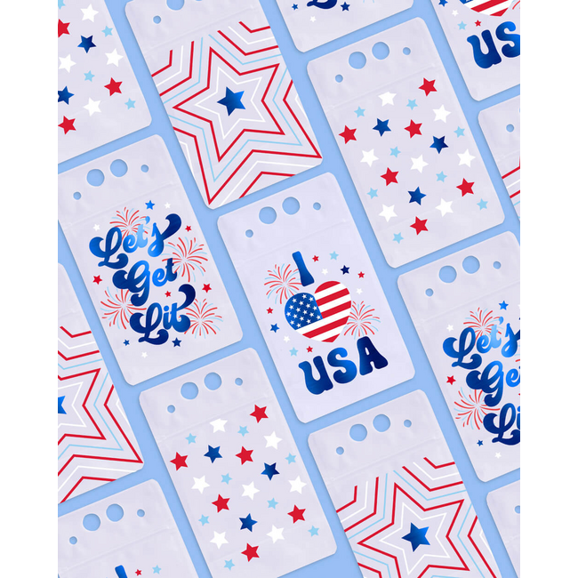 Party in the USA Sippers - 16 Pouches + Straws