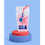 Party in the USA Sippers - 16 Pouches + Straws