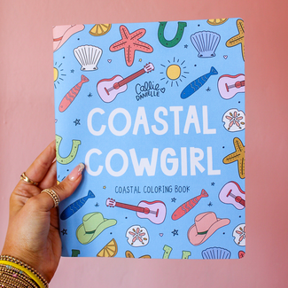 callie danielle Coastal Cowgirl Beach & Western-Inspired Coloring Book