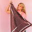 Polka Dot Silk Bandana Scarf