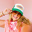 Catch of the Day Trucker Hat in Green Split