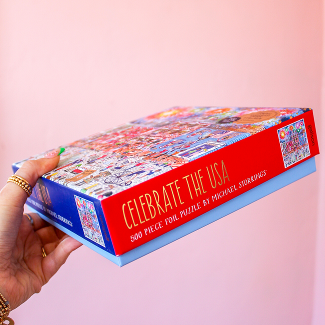Michael Storrings Celebrate the USA 500 Piece Foil Puzzle