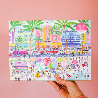Chronicle Books Michael Storrings South Beach Miami 1000 Piece Puzzle