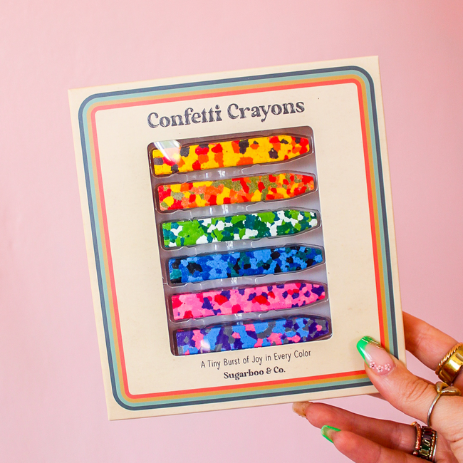 Confetti Crayons - 6 Count