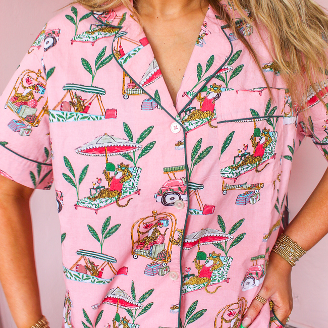 Cabana Cats - Short PJ Set