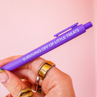 MangoIllustrated Surviving Off of Little Treats Jotter Pen