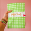 Green Grid Waffle Towel