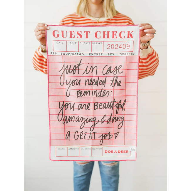 Just In Case Waffle Tea Towel
