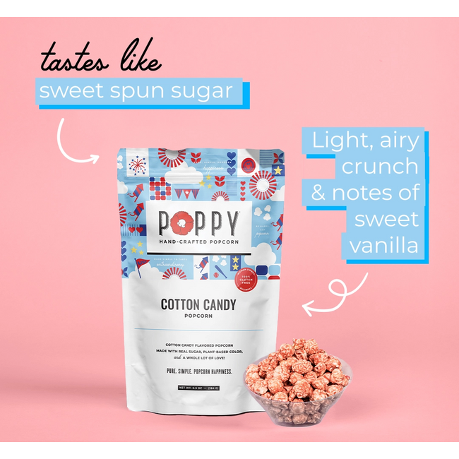 Cotton Candy Poppy Popcorn