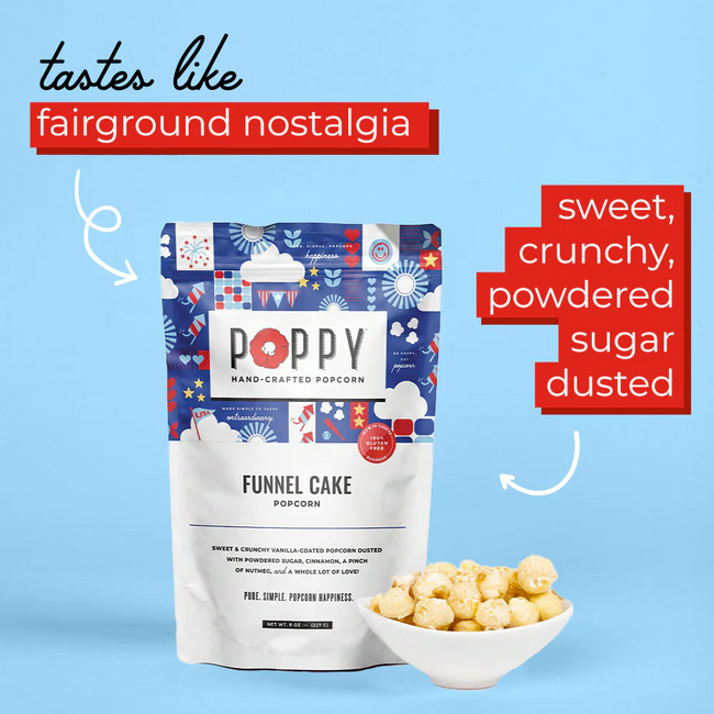 Funnel Cake Poppy Popcorn
