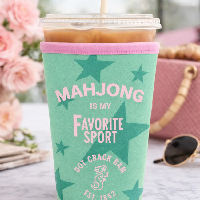 Iced Coffee Sleeve - Mahjong Is My Favorite Sport