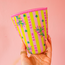 Iced Coffee Sleeve - Palm Springs Yellow Mahjong