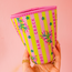 Iced Coffee Sleeve - Palm Springs Yellow Mahjong