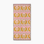 Jungle Blooms Pink Geometry Beach Towel