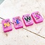 Floating Mahjong Tiles in Floral Pink for the Pool