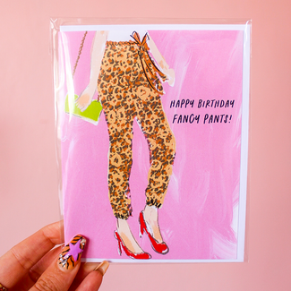 Rebecca Illustrated Fancy Pants Card 