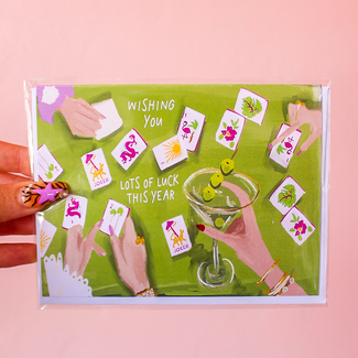 Rebecca Illustrated Lots of Luck Card