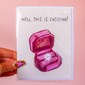 Rebecca Illustrated Well This Is Exciting Card