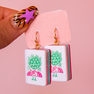 Mahjong Dangle Earrings