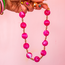 Fuchsia Round Bead Necklace