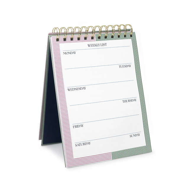 Weekly List Pad Petite Stripe