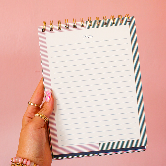 Weekly List Pad Petite Stripe