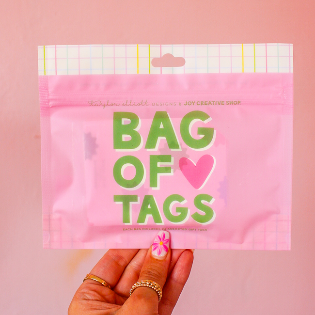 24 Assorted Gift Tags  w/ Resealable Bag