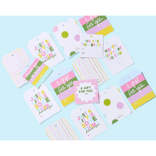 24 Assorted Gift Tags  w/ Resealable Bag